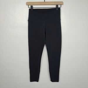 Fleo El Toro Leggings Womens Medium Black High Waist Bounce Fabric Brushed Gym